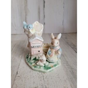 Vintage Albert Price AS IS mailbox tales of Bunny hollow Easter decor figure